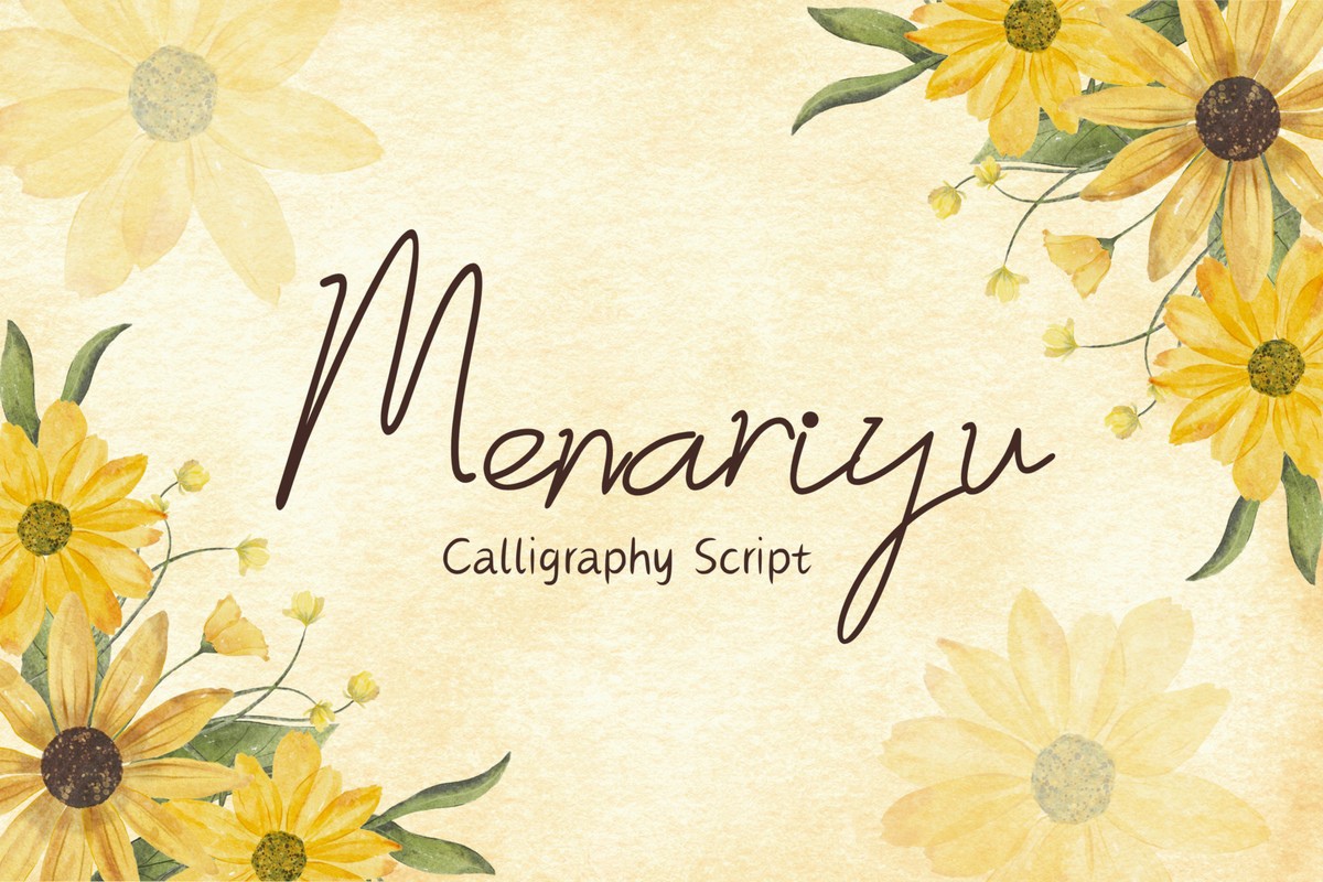 Menariyu Font preview