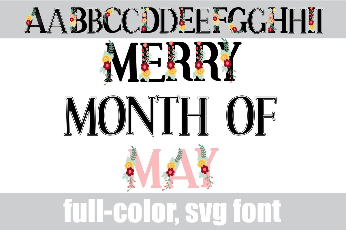 Merry Month Of May CF Font preview