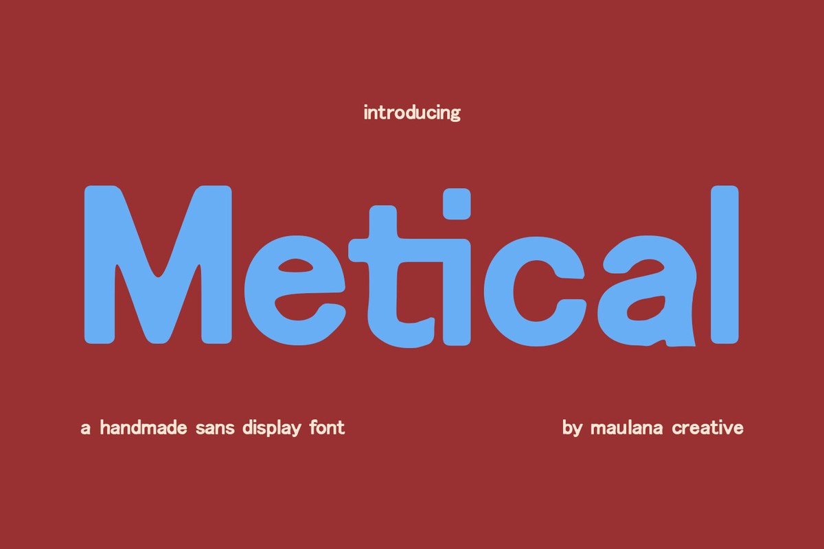 Metical Font preview