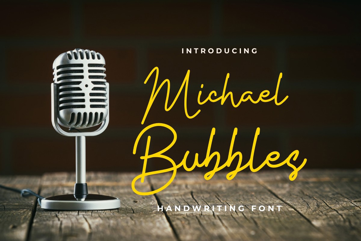 Michael Bubbles Font preview