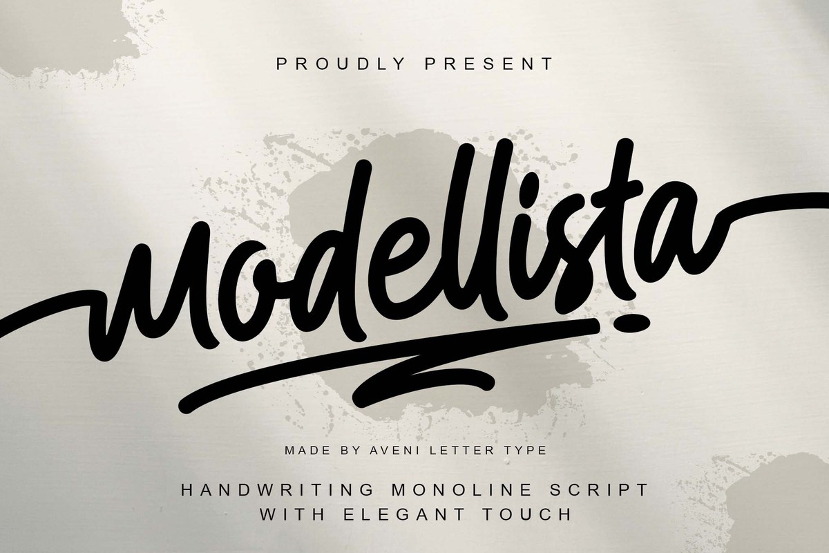 Modellista Font preview