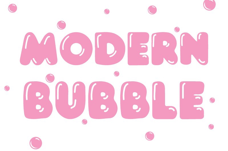 Modern Bubble Font preview