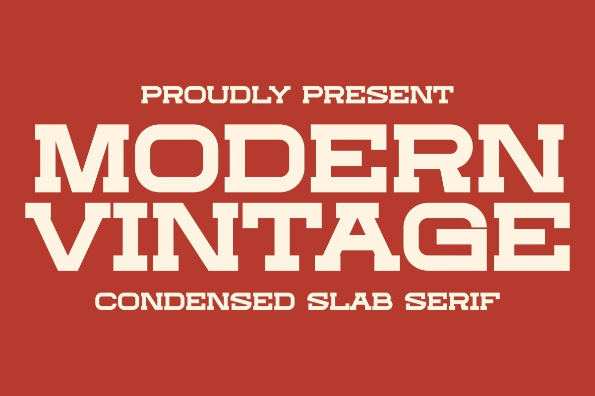 Modern Vintage Font preview