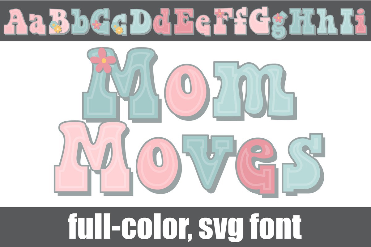 Mom Moves CF Font preview