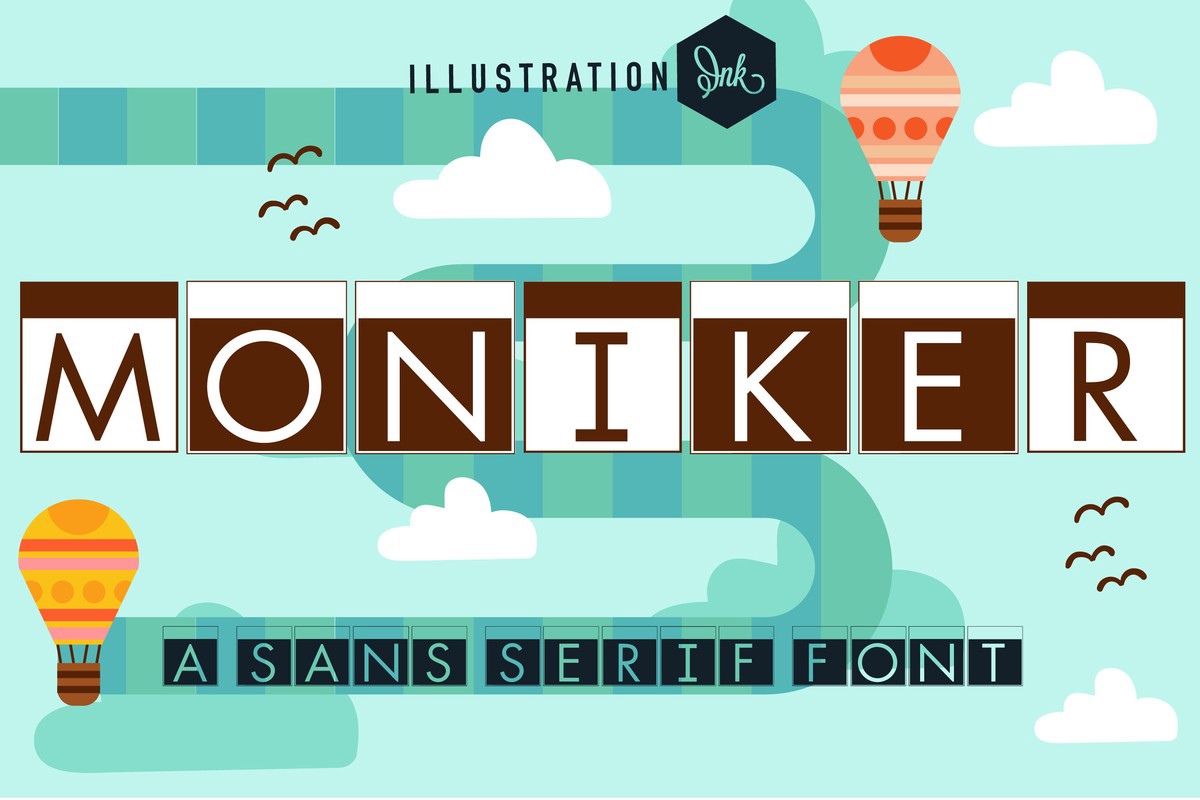 PN Moniker Font preview