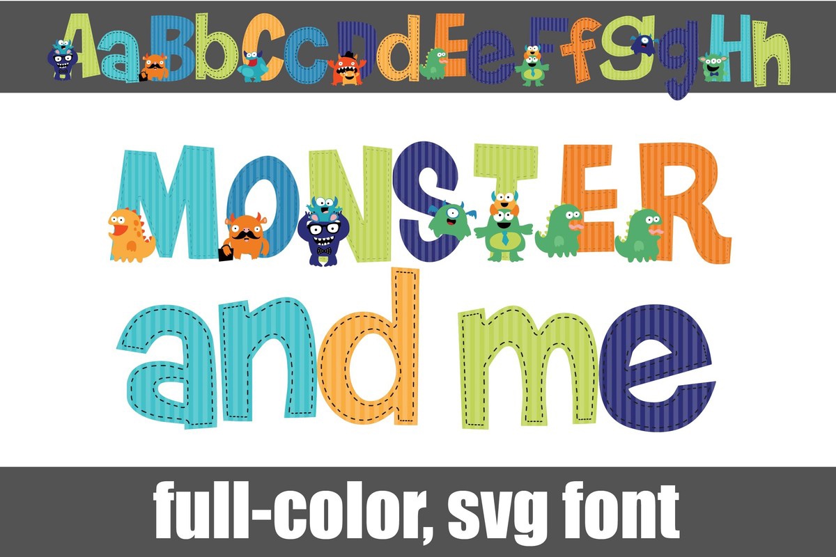 Monster And Me CF Font preview