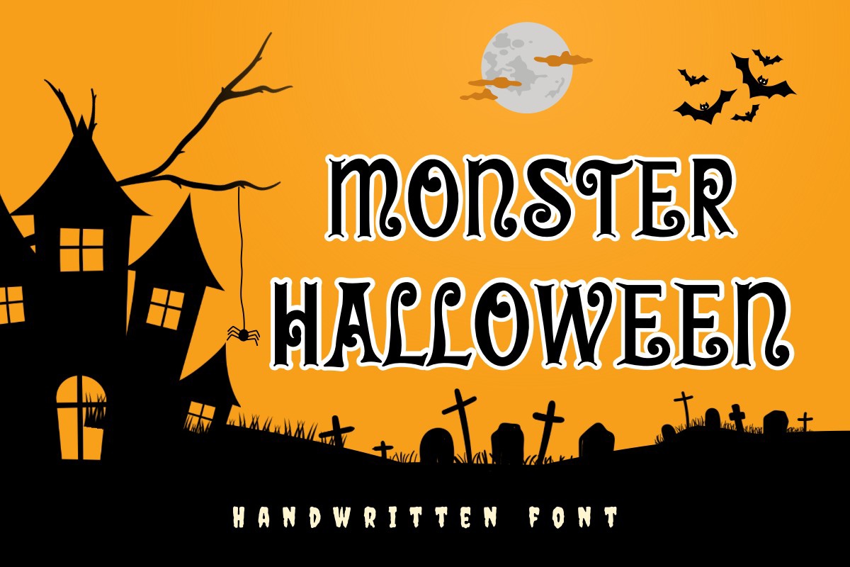 Monster Halloween Font preview