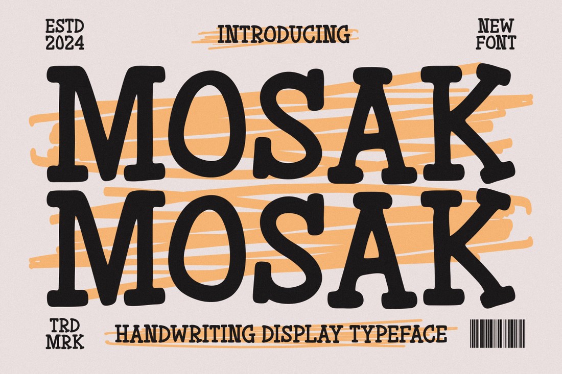 Mosak Font preview