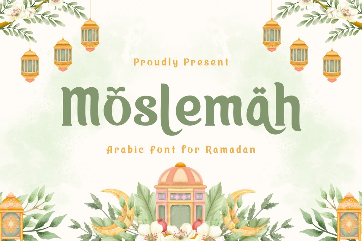 Moslemah Font preview