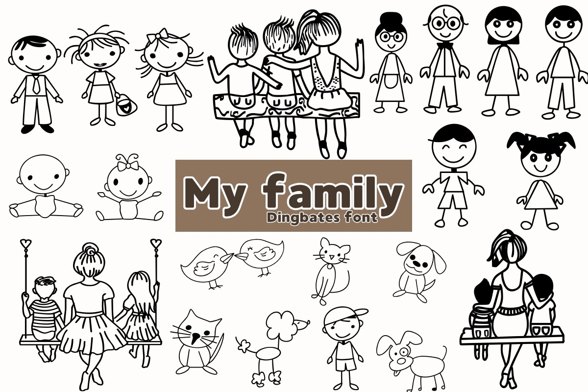 My Family Font preview