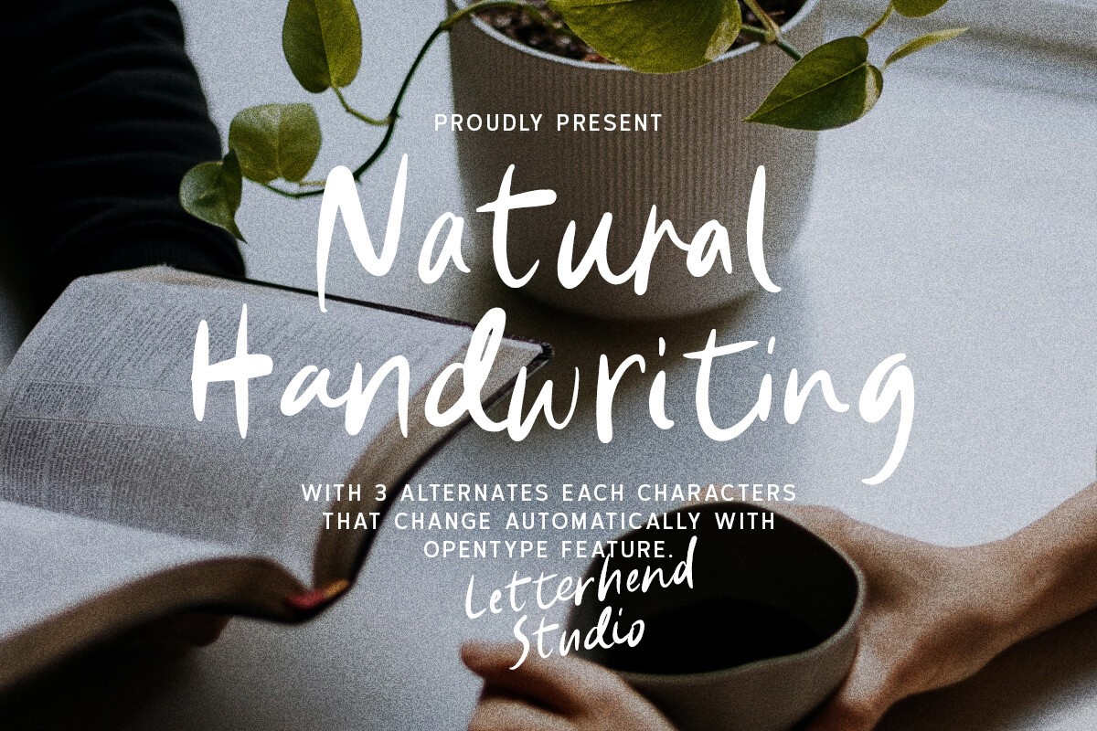 Natural Handwriting Font preview