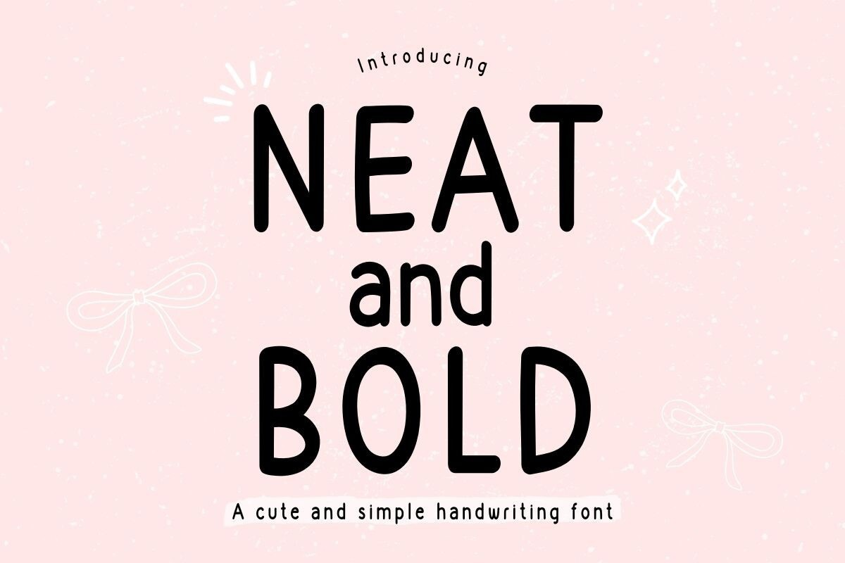 NeatAndBold Font preview