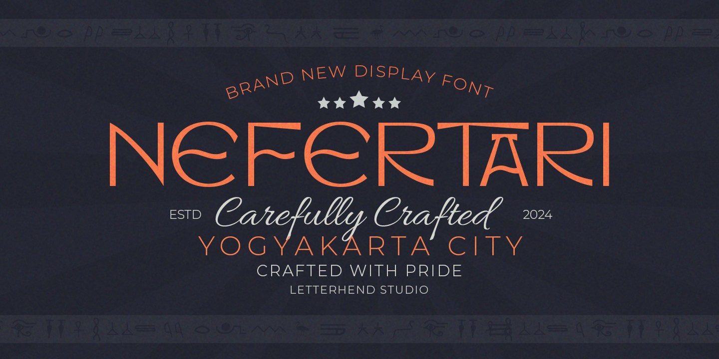 Nefertari Font preview