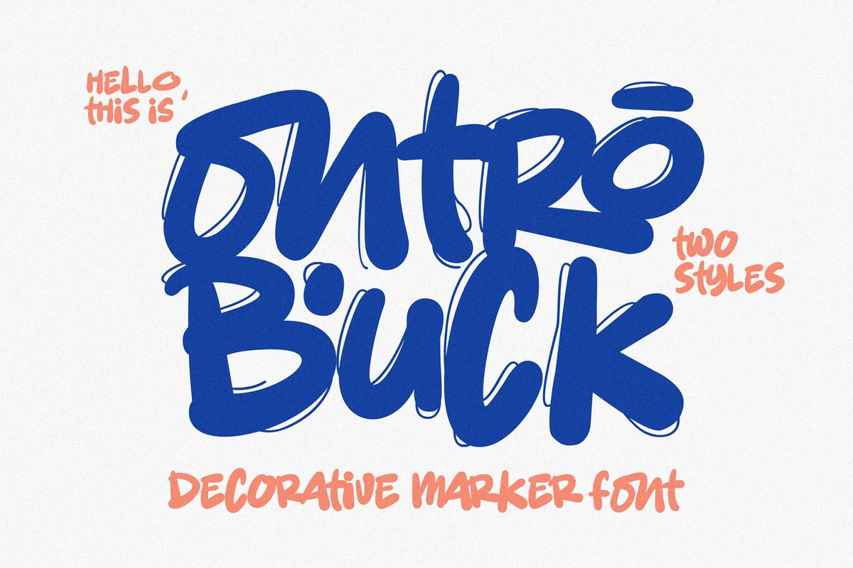 Ontro Buck Font preview