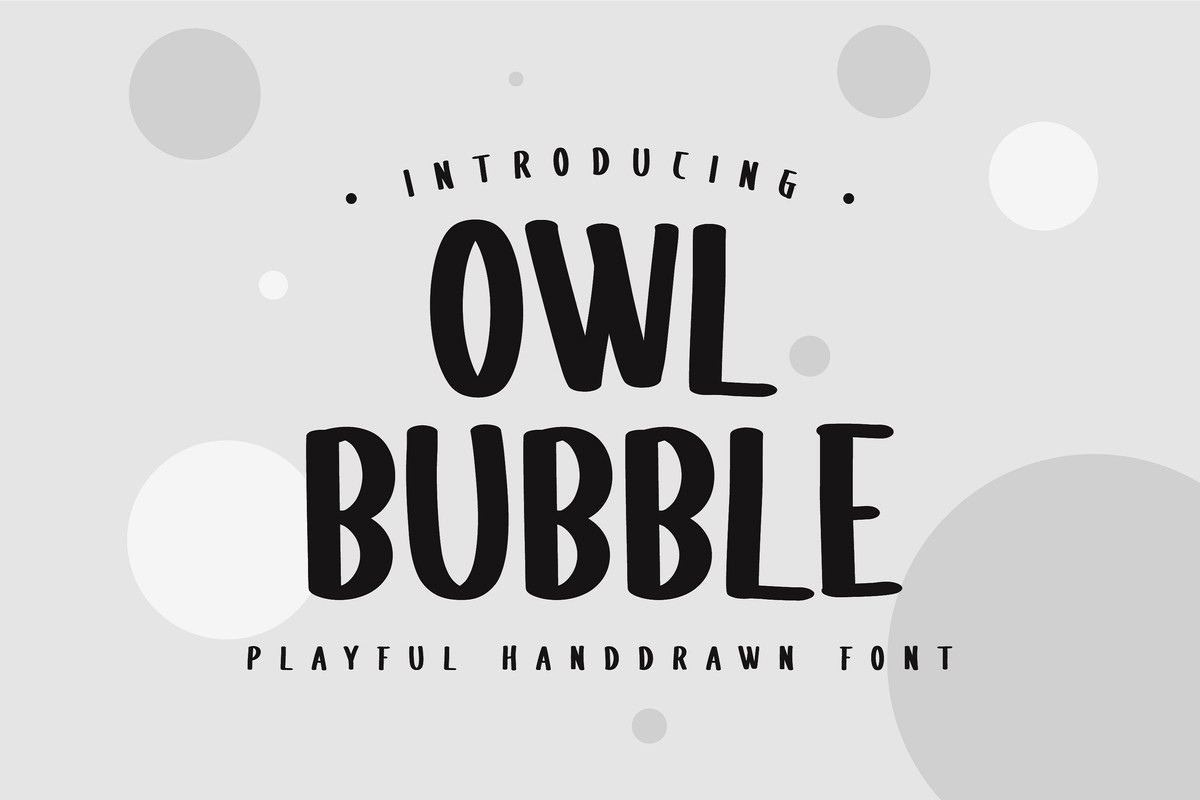 Owl Bubble Font preview