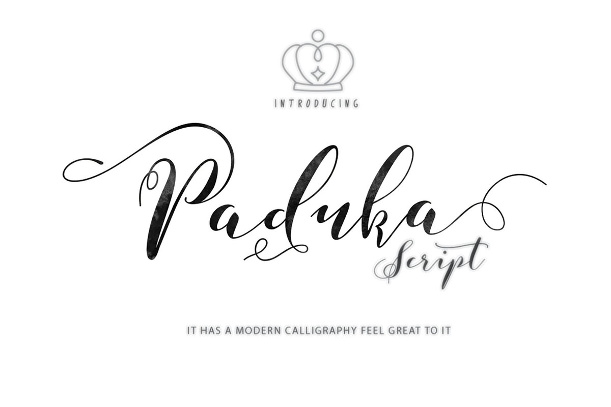 Paduka Script Font preview