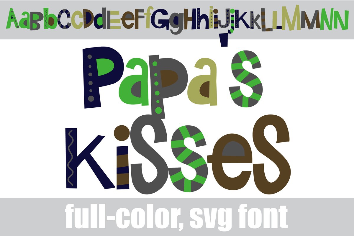 Papas Kisses CF Font preview