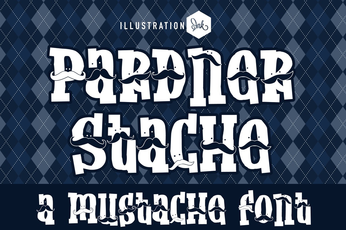 PN Pardner Stache Font preview