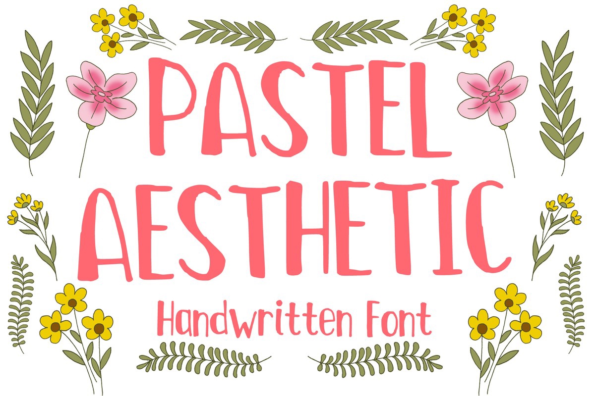 Pastel Aesthetic Font preview