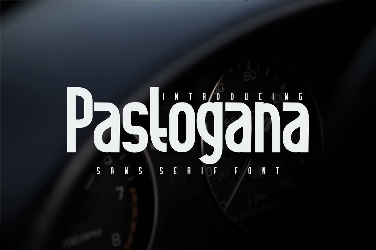 Pastogana Font preview