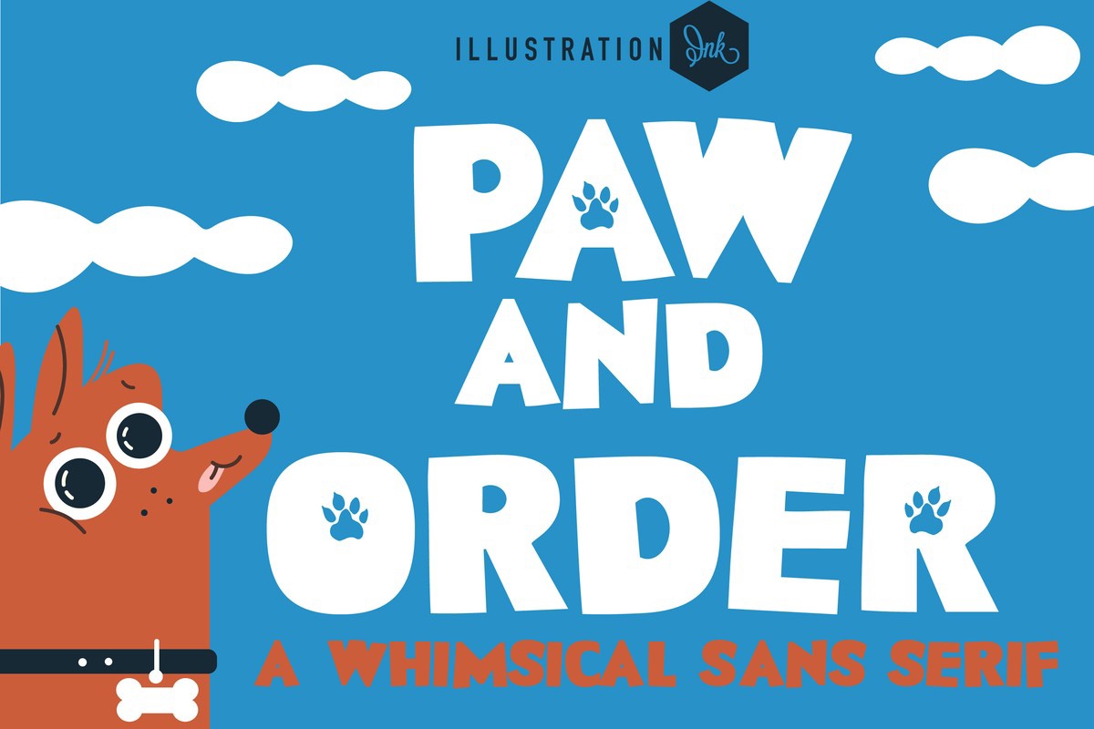 PN Paw and Order Font preview