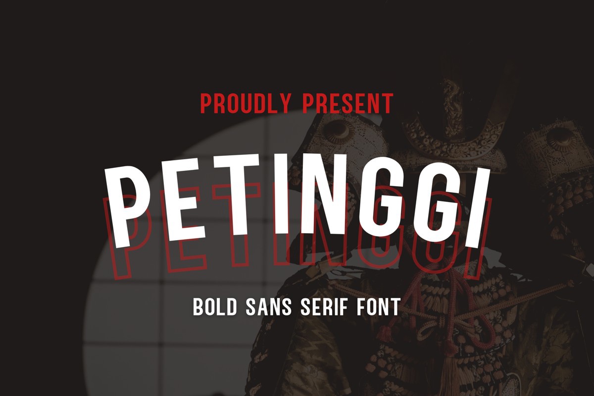 Petinggi Font preview