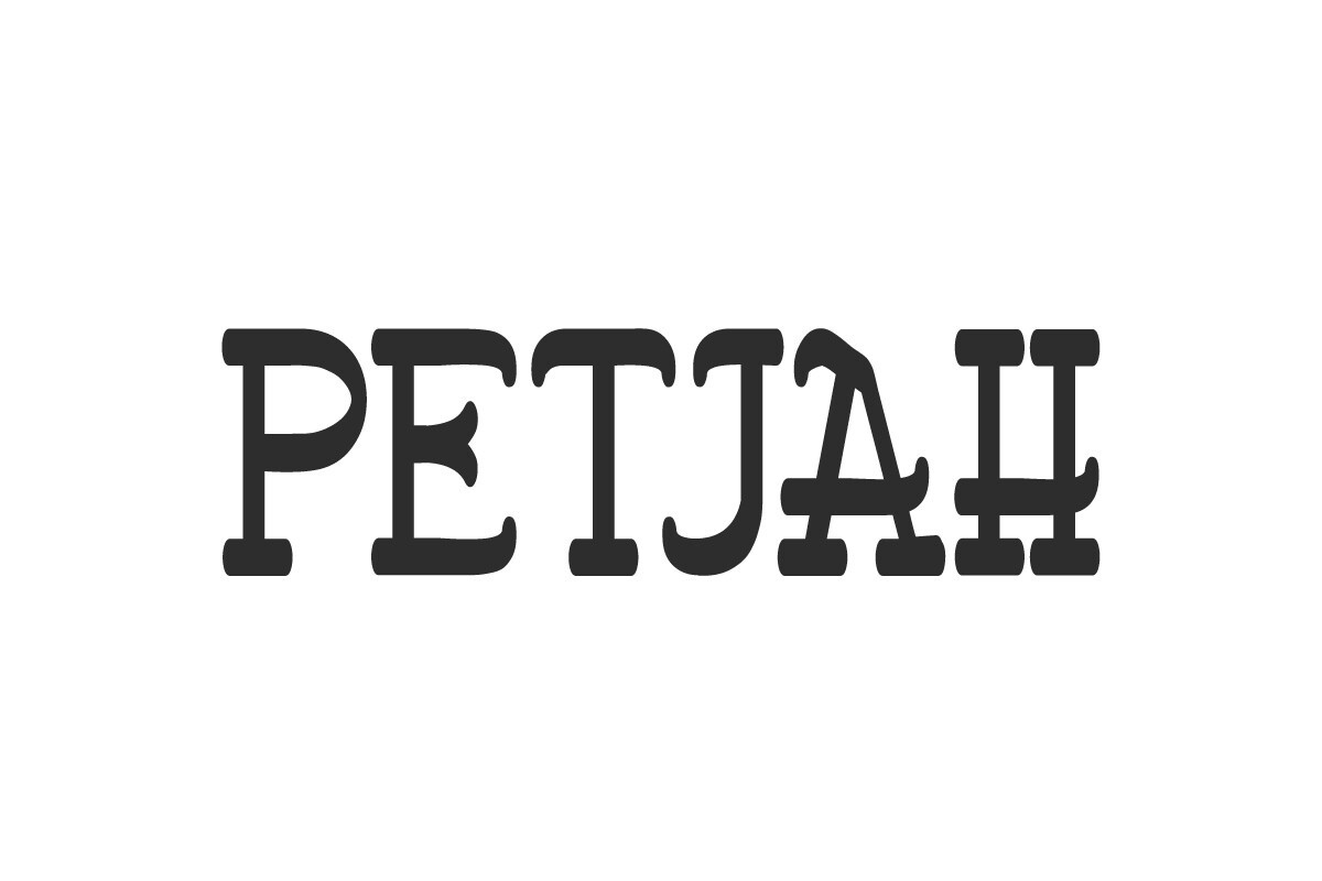 Petjah Font preview