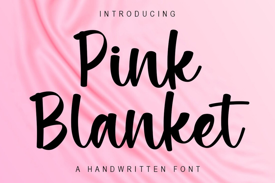 Pink Blanket Font preview