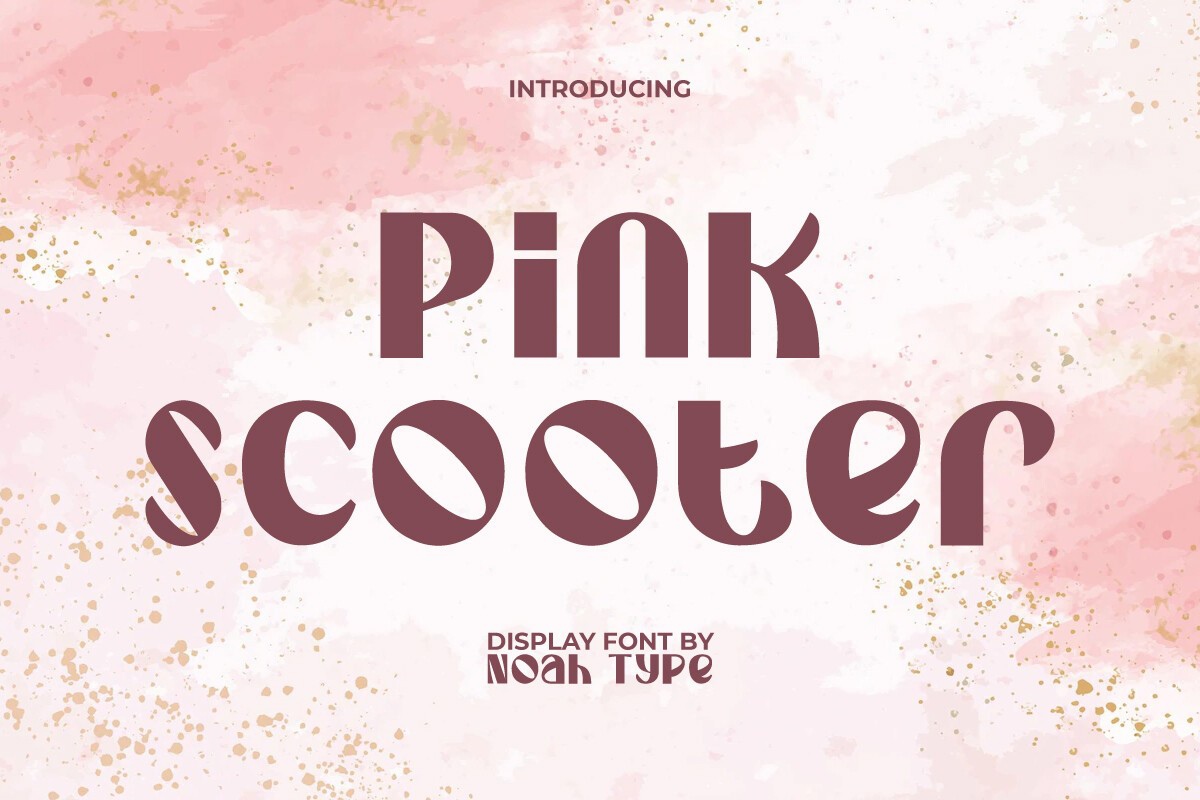 Pink Scooter Font preview