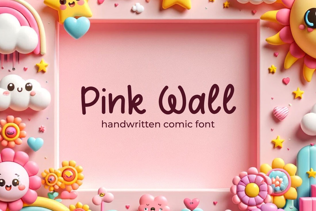 Pink Wall Font preview