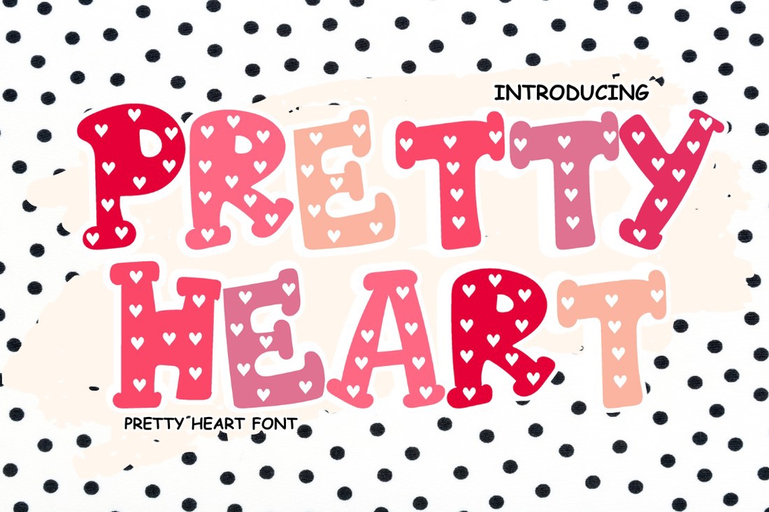 Pretty Heart Font preview