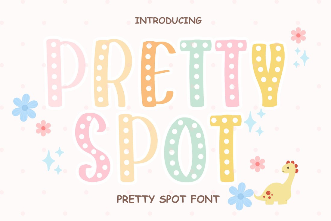 Pretty Spot Font preview