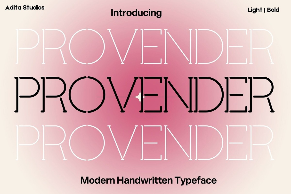 Provender Font preview