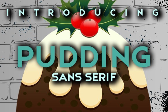 Pudding Font preview