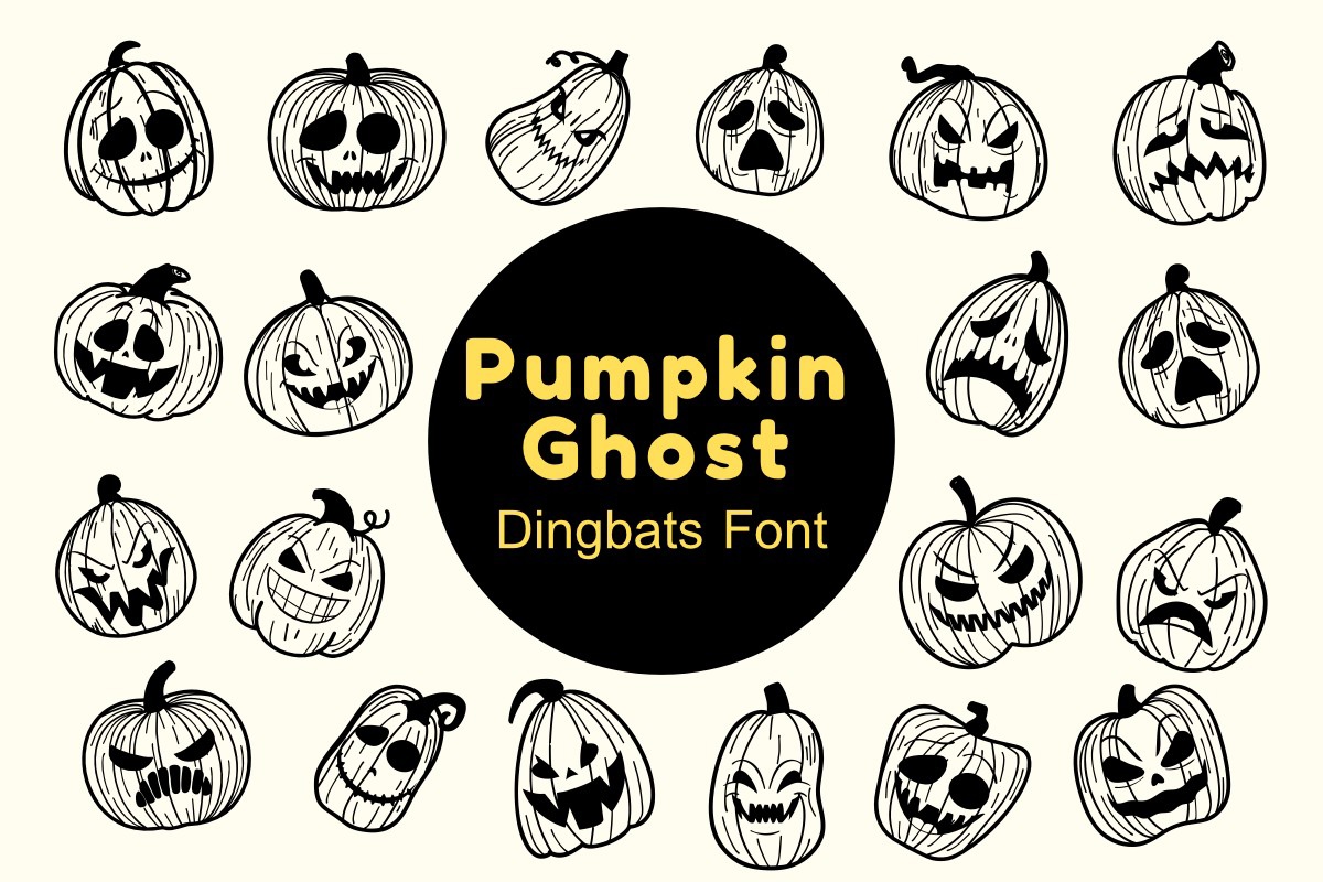 Pumpkin Ghost Font preview