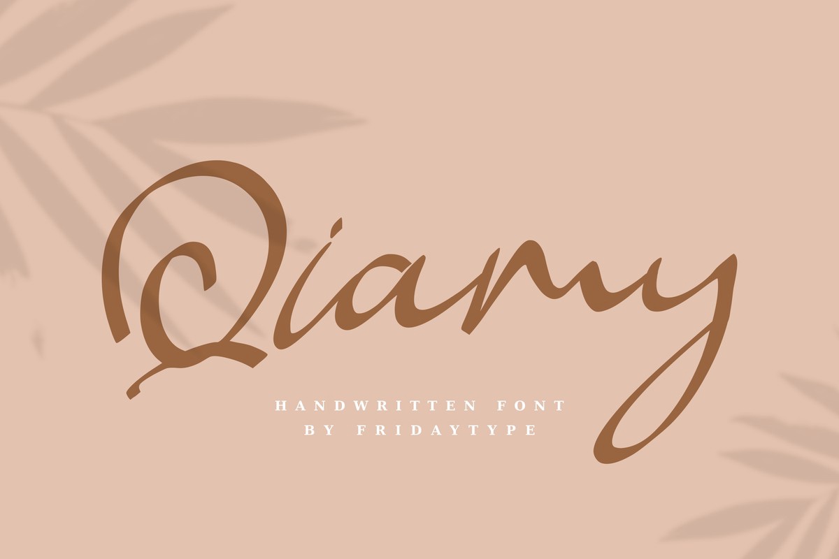 Qiamy Font preview