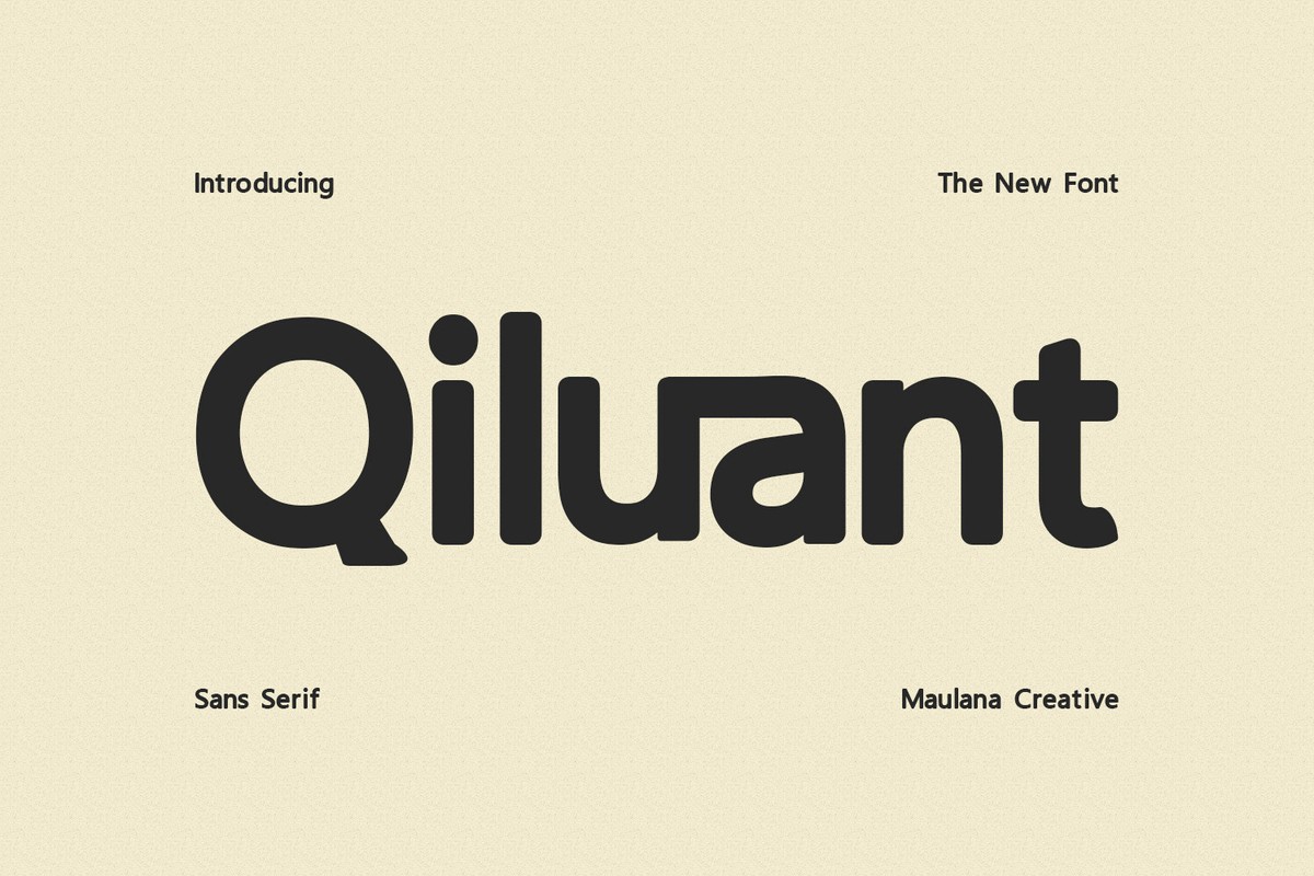 Qiluant Font preview