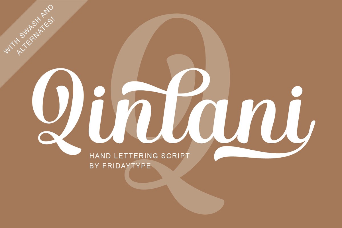 Qinlani Font preview