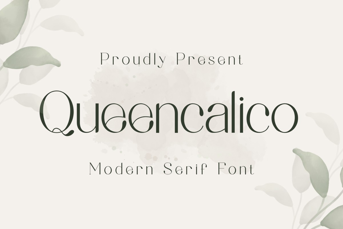 Queencalico Font preview