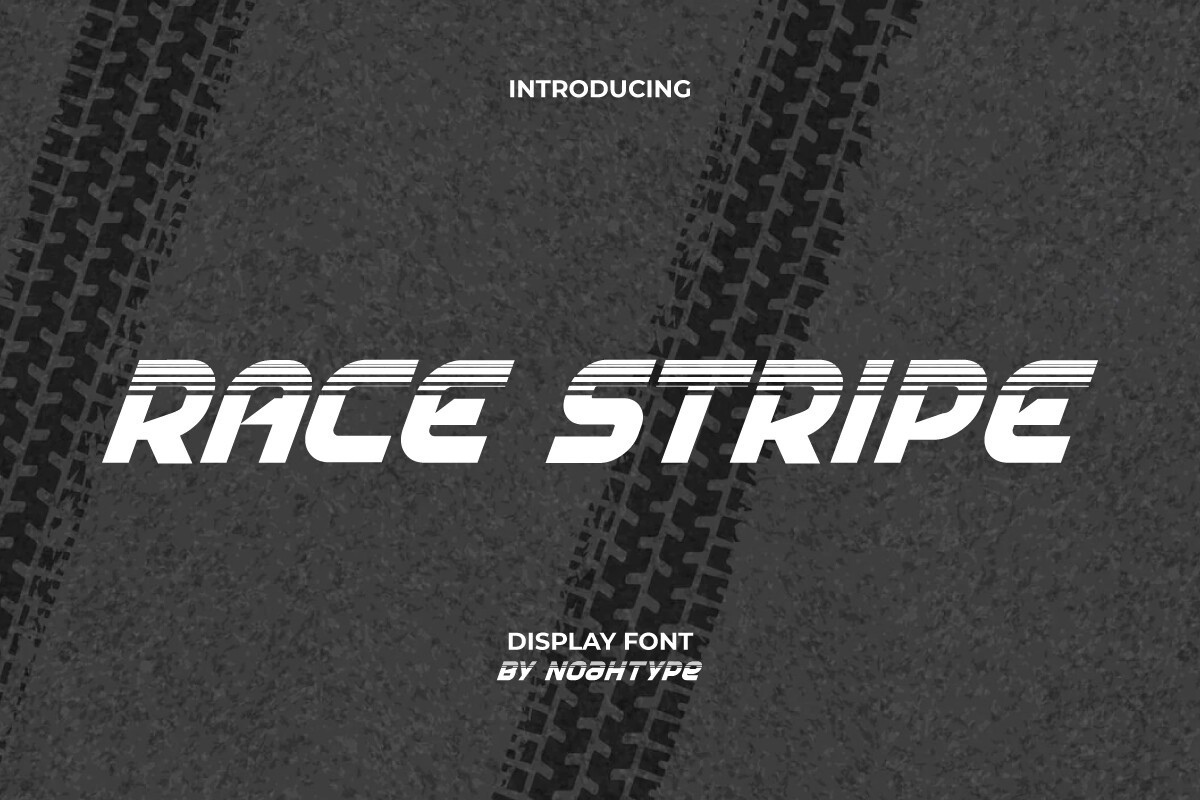 Race Stripe Font preview