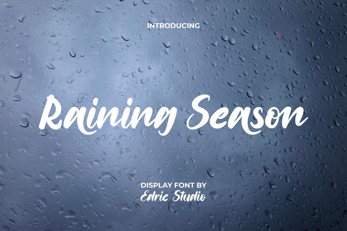 Raining Season Font preview