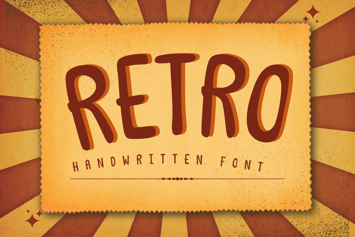 Retro Font preview