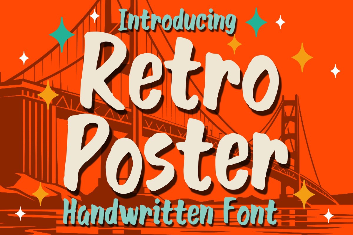 Retro Poster Font preview