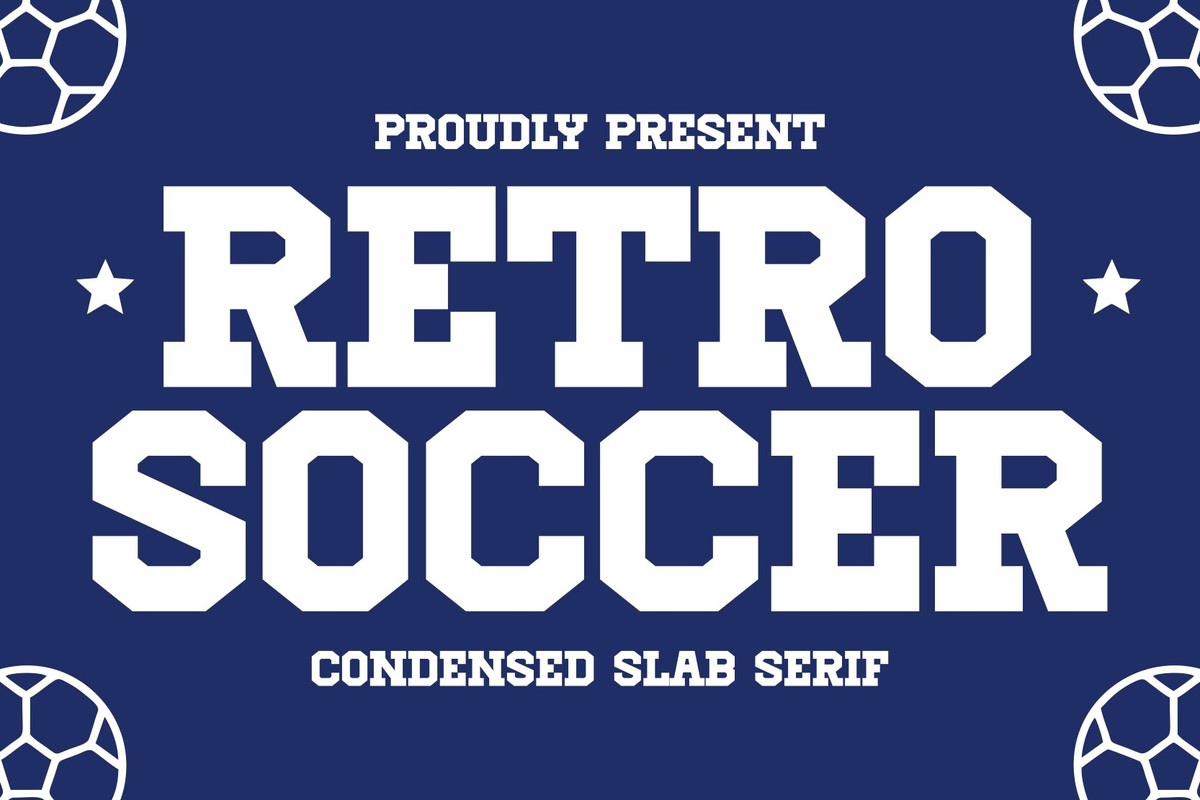 Retro Soccer Font preview