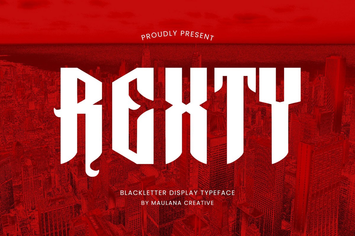 Rexty Font preview