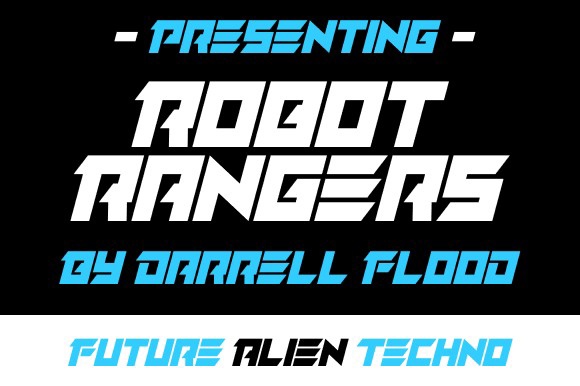 Robot Rangers Font preview