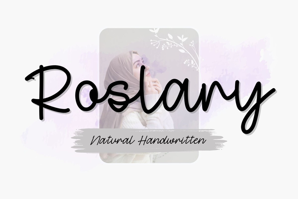 Roslary Font preview