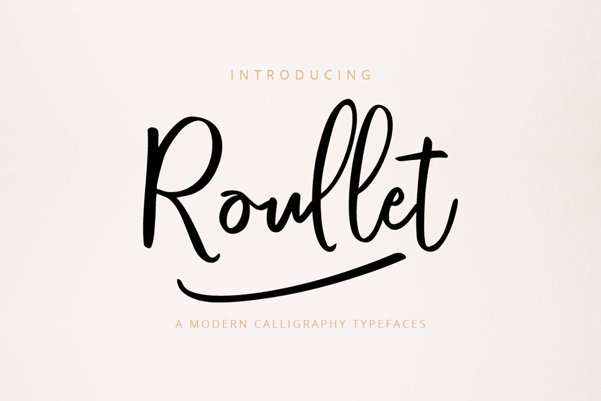 Roullet Font preview