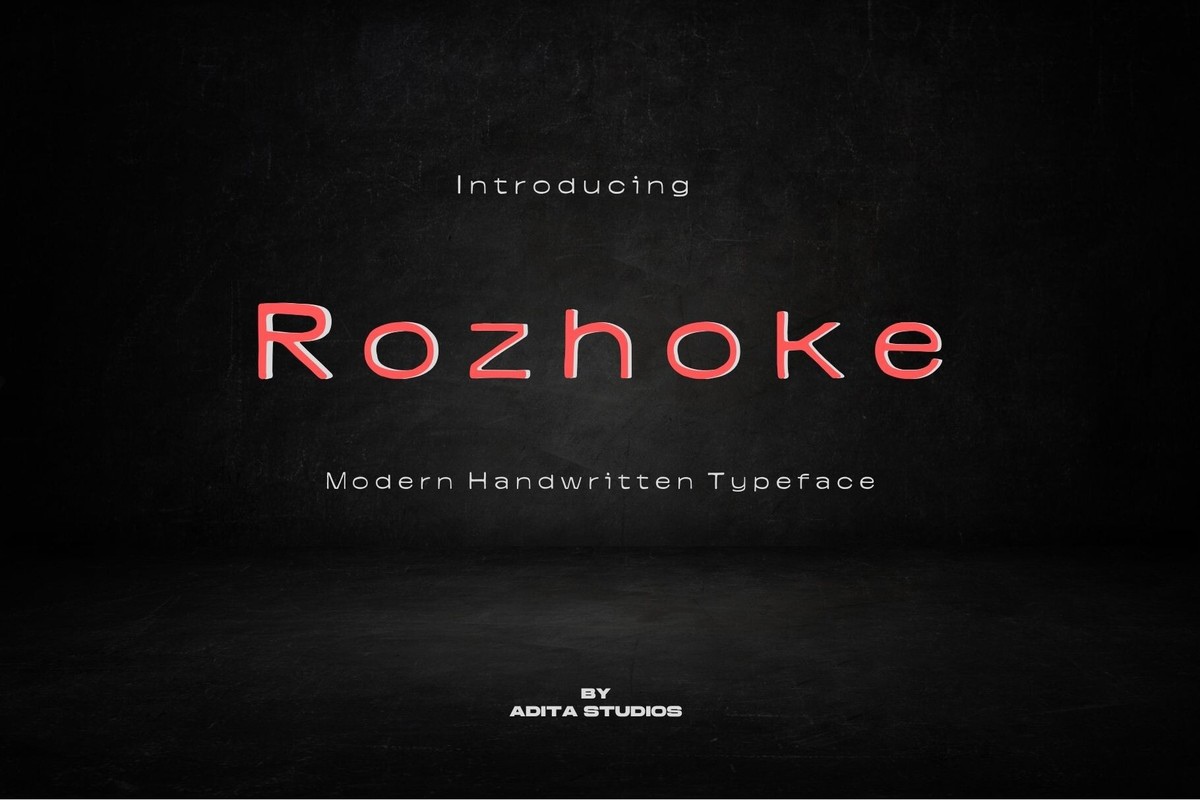 Rozhoke Font preview