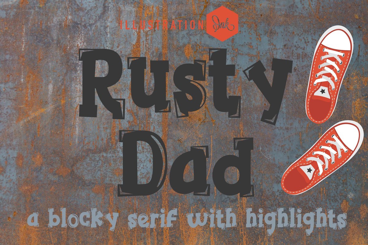 PN Rusty Dad Font preview